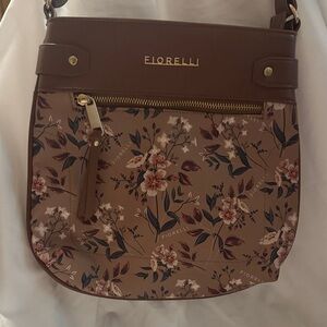 Fiorelli Brown Floral Crossbody Bag - Tan/Brown